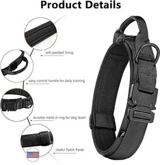 Adjustable Military Training Tactical Dog Collar